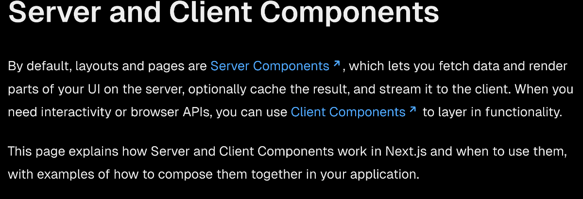 Explain that NextJS Server Components among NextJs Docs are React-based